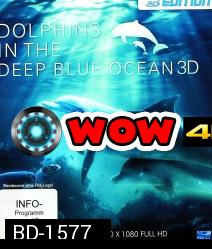 Dolphins in the Deep Blue Ocean 3D