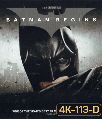 4K - Batman Begins (2005) แบทแมน บีกินส์ - แผ่นหนัง 4K UHD