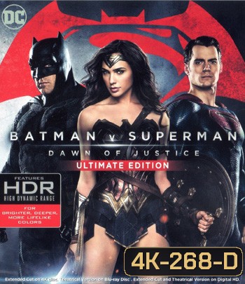 4K - Batman v Superman: Dawn of Justice (2016) แบทแมน ปะทะ ซูเปอร์แมน แสงอรุณแห่งยุติธรรม {เสียงไทยออกเป็นบางช่วง} - แผ่นหนัง 4K UHD