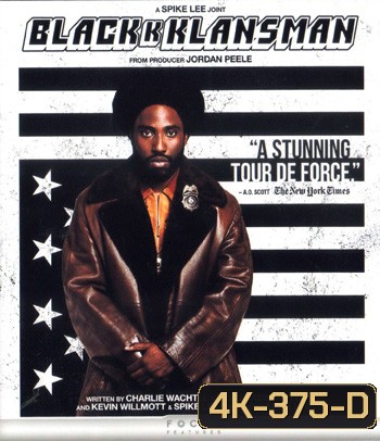 4K - BlacKkKlansman (2018) แบล็คแคลนซ์แมน - แผ่นหนัง 4K UHD