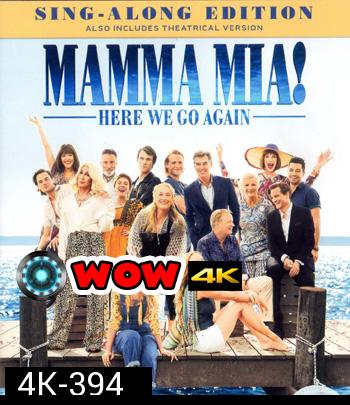 4K - Mamma Mia! Here We Go Again (2018) มามา มียา! 2 - แผ่นหนัง 4K UHD