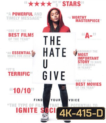 4K - The Hate U Give (2018) - แผ่นหนัง 4K UHD