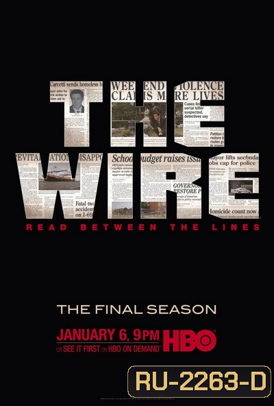 The Wire Season 5 : ดับอิทธิพลเถื่อน ปี 5 FINAL SEASON