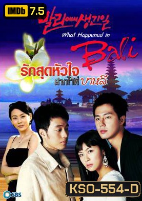 ซีรีย์เกาหลี What happened in Bali