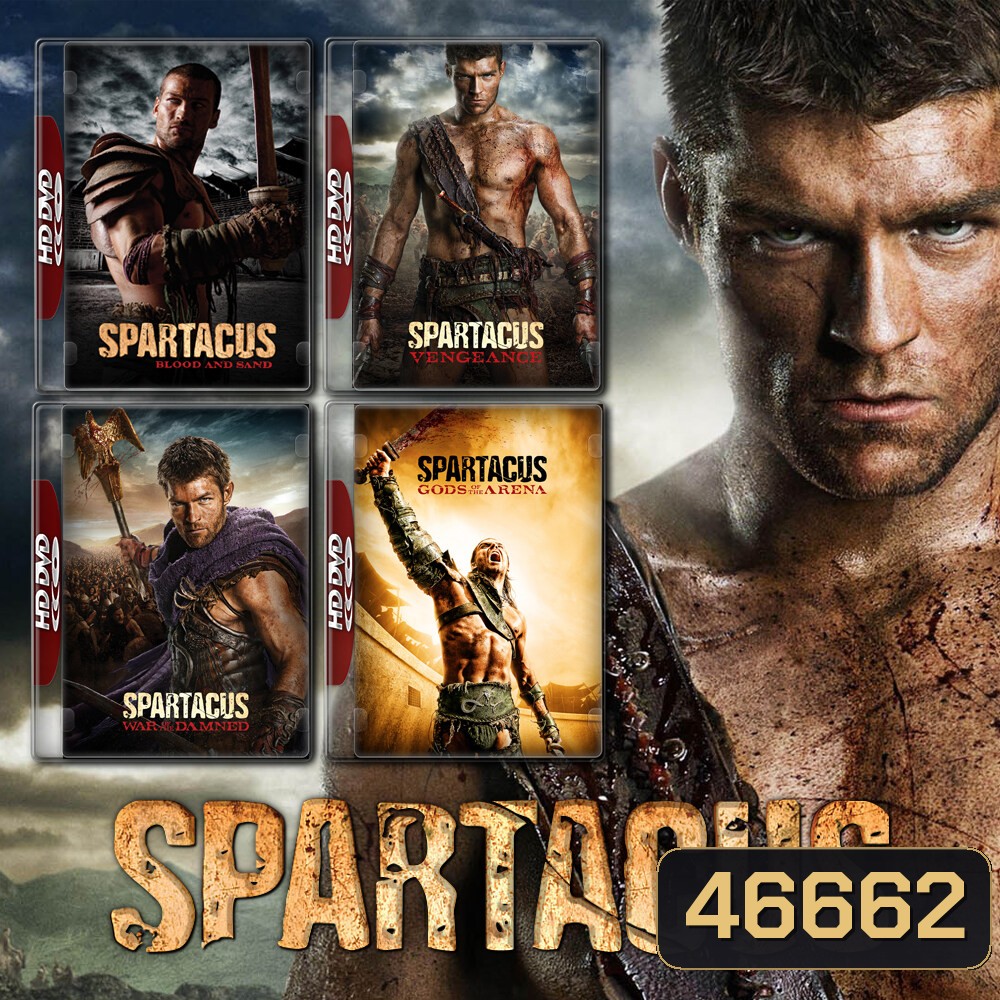 Spartacus สปาตาคัส Season 1-4 DVD ซีรี่ย์ฝรั่ง มาสเตอร์ พากย์ไทย