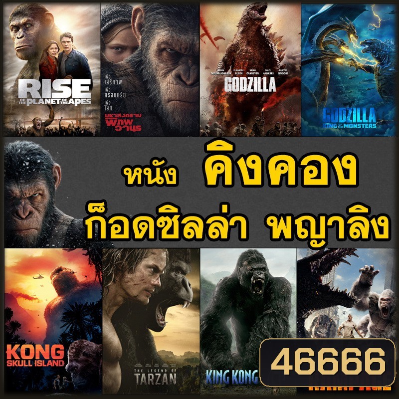 หนัง DVD คิงคอง ก็อดซิลล่า ลิง วานร อสูรกาย..มันส์ระทึกใจ (พากย์ไทย+อังกฤษ/ซับไทย) ดีวีดี หนังใหม่