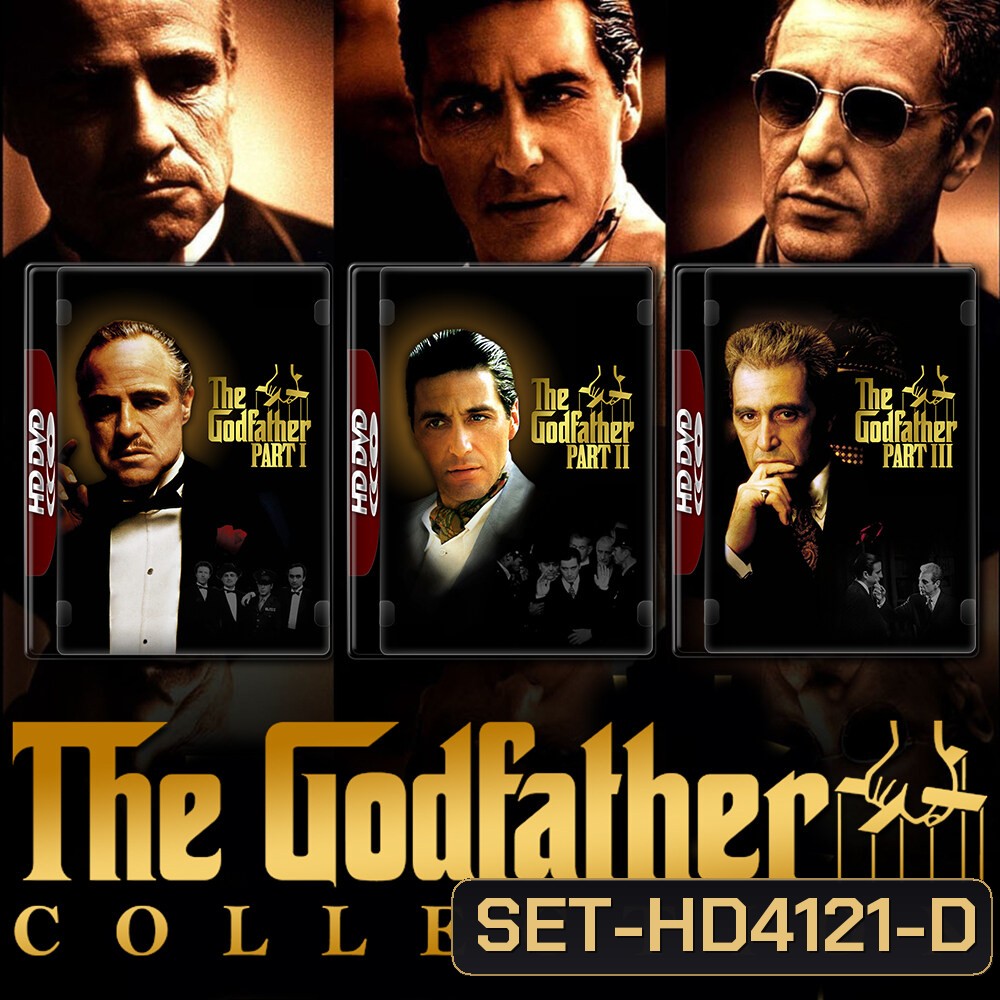 The Godfather เดอะ ก็อดฟาเธอร์ ภาค 1-3 DVD หนัง มาสเตอร์ พากย์ไทย