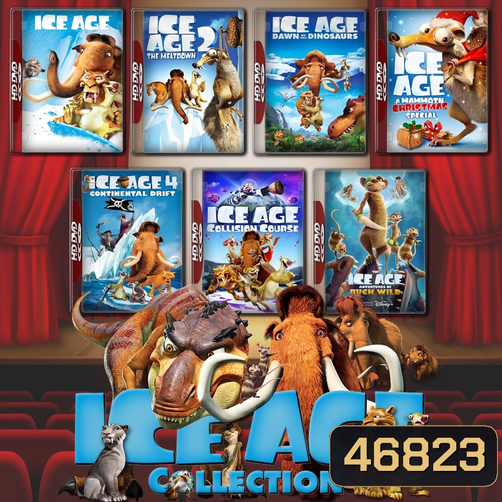 ICE AGE ไอซ์เอจ เจาะยุคน้ำแข็งมหัศจรรย์ ภาค 1-7 DVD Master พากย์ไทย