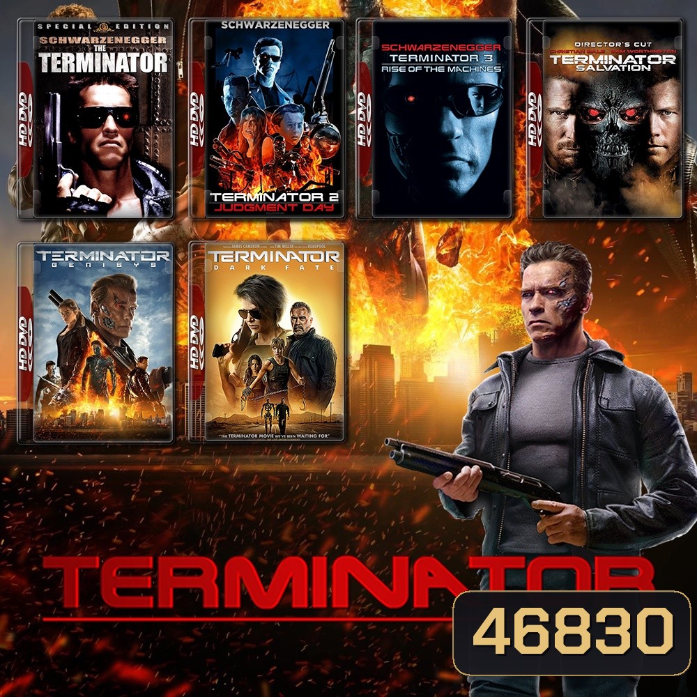 TERMINATOR คนเหล็ก ภาค 1-6 DVD Master พากย์ไทย