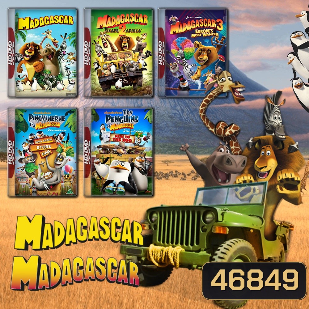 MADAGASCAR ครบทุกภาค DVD Master พากย์ไทย