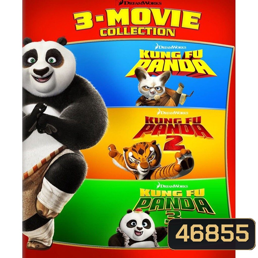KUNG FU PANDA กังฟูแพนด้า จอมยุทธ์พลิกล็อค ช็อคยุทธภพ ภาค 1-3 DVD Master พากย์ไทย