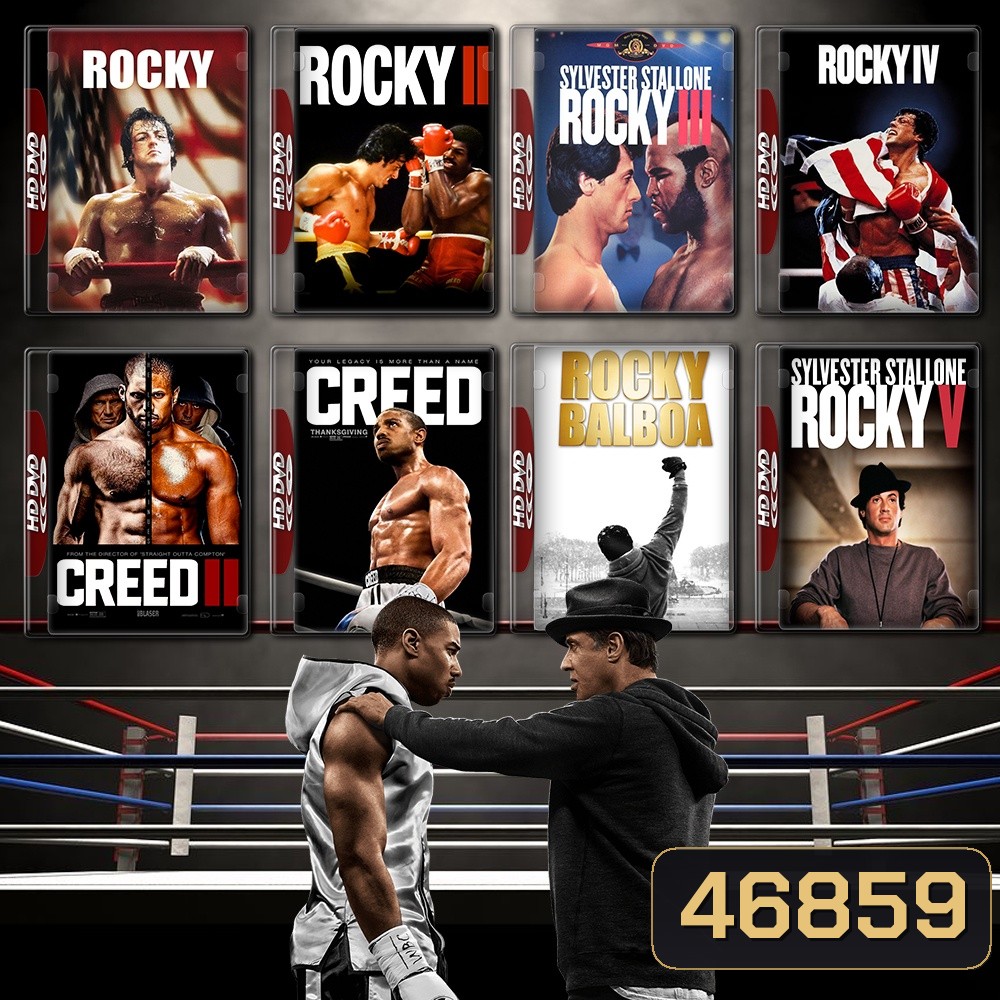 Rocky ร็อคกี้ ราชากำปั้น ทุบสังเวียน ภาค 1-6 + Creed บ่มแชมป์เลือดนักชก ภาค1-3 DVD Master พากย์ไทย
