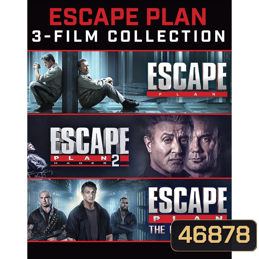 Escape Plan เอสเคป แพลน แหกคุกมหาประลัย ภาค 1-3 DVD Master พากย์ไทย