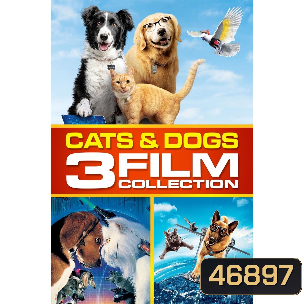 CATS and DOGS แคทส์ แอนด์ ด็อกส์ สงครามพยัคฆ์ร้ายขนปุย ภาค 1-3 DVD Master