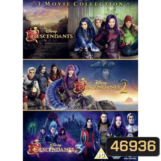 Descendants เดสเซนแดนท์ส รวมพลทายาทตัวร้าย ภาค 1-3 DVD Master พากย์ไทย