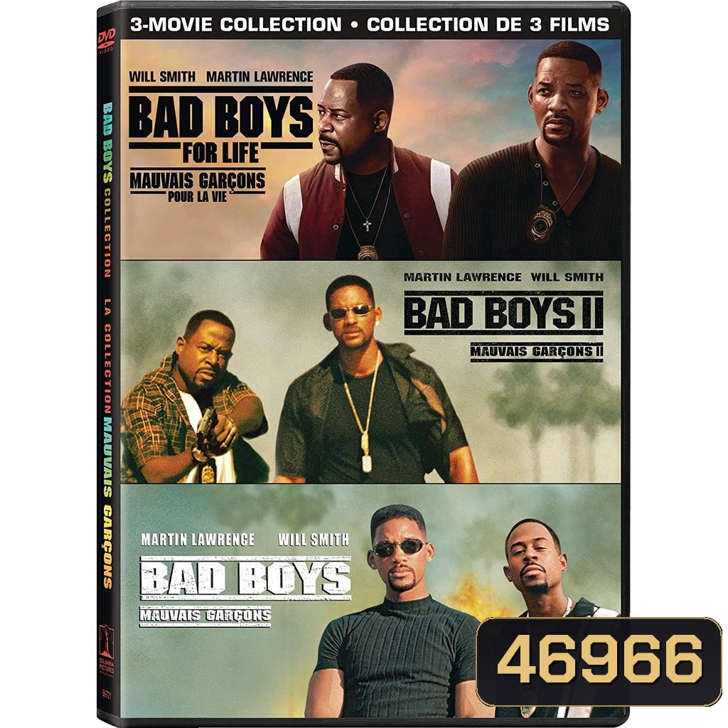 BAD BOYS แบดบอยส์ คู่หูขวางนรก ภาค 1-3 DVD Master พากย์ไทย