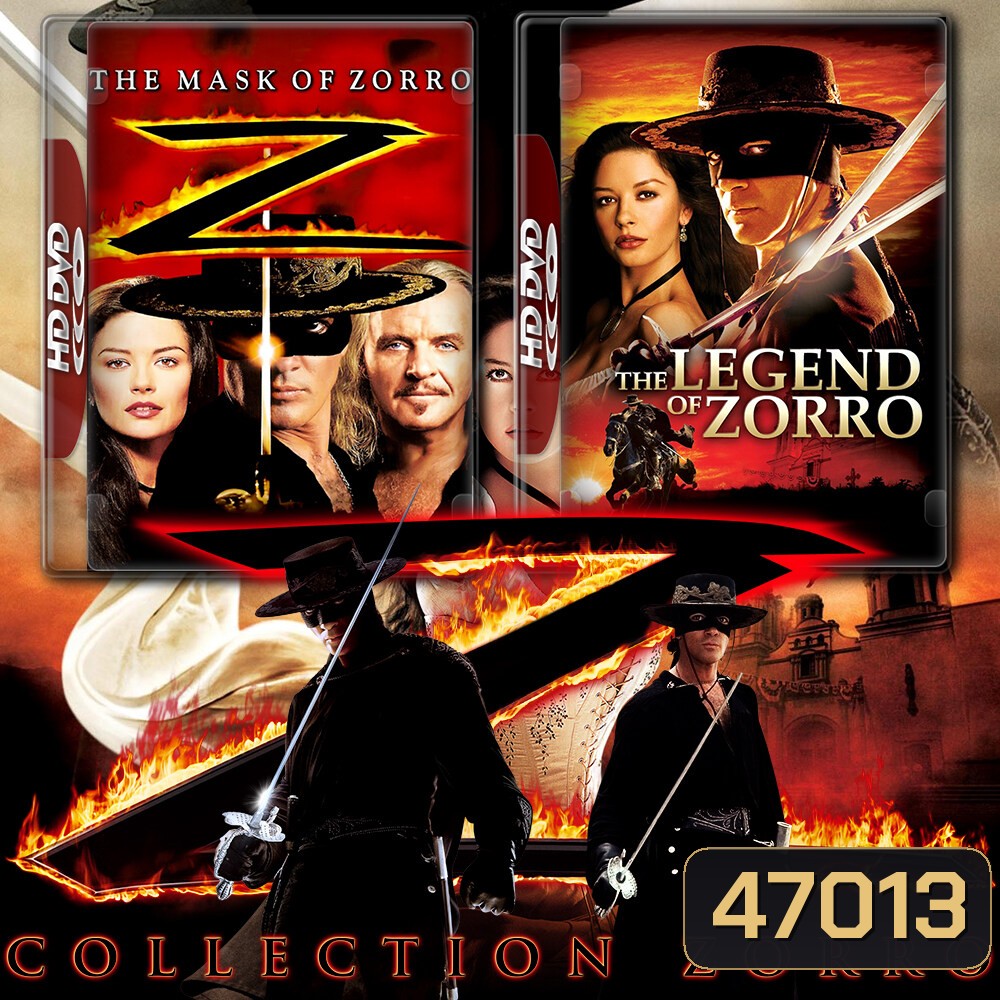 Zorro หน้ากากโซโร ภาค 1-2 Bluray หนัง มาสเตอร์ พากย์ไทย