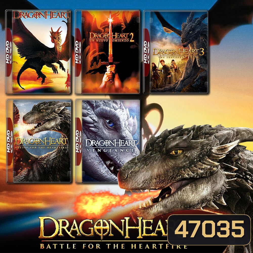 Dragonheart มังกรไฟหัวใจเขย่าโลก ภาค 1-5 Bluray หนัง มาสเตอร์ พากย์ไทย