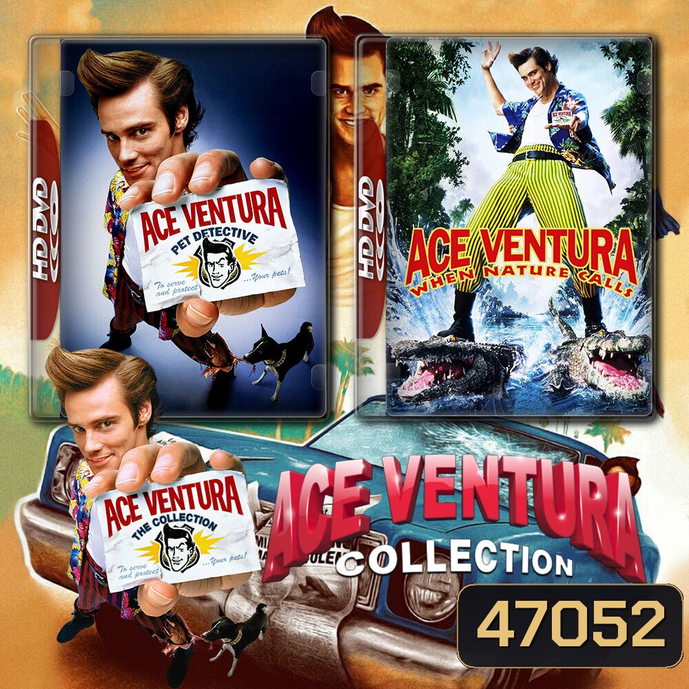 Ace Ventura เอซ เวนทูร่า 1-2 (1994/1995) Bluray หนัง มาสเตอร์ พากย์อังกฤษ
