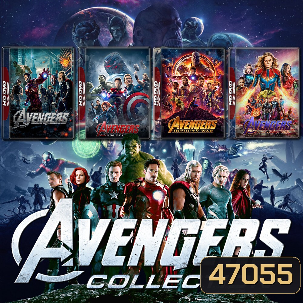 The Avengers ดิ อเวนเจอร์ส ภาค 1-4 Bluray หนัง มาสเตอร์ พากย์ไทย