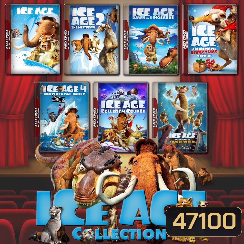ICE AGE ไอซ์เอจ เจาะยุคน้ำแข็งมหัศจรรย์ ภาค 1-7 Bluray Master พากย์ไทย