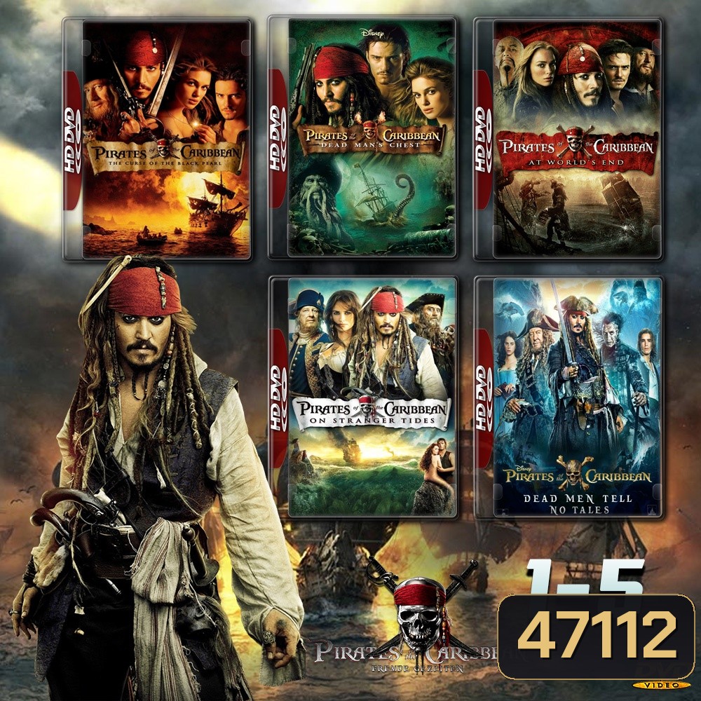 Pirates of the Caribbean ครบ 5 ภาค Bluray Master พากย์ไทย