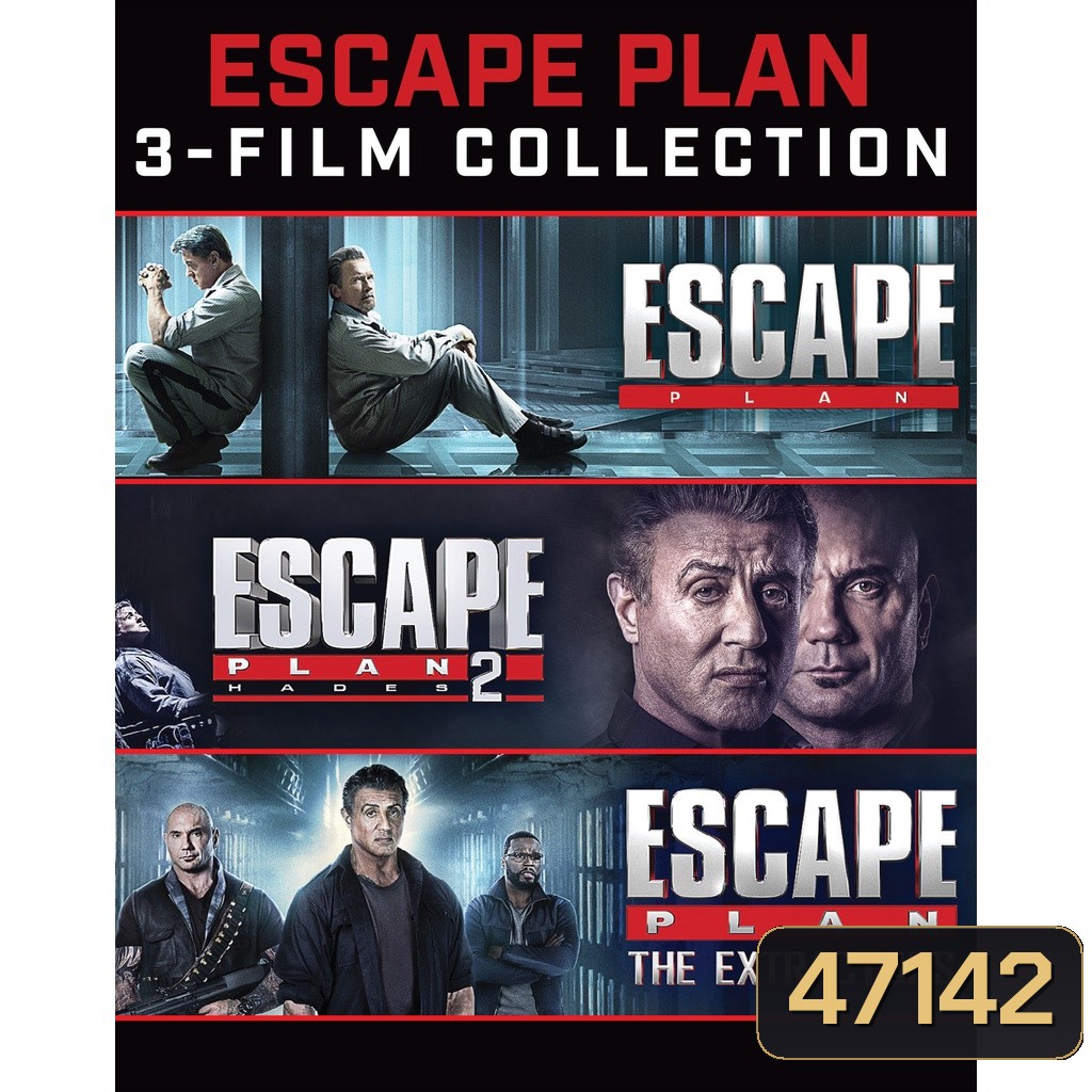 Escape Plan เอสเคป แพลน แหกคุกมหาประลัย ภาค 1-3 Bluray Master พากย์ไทย