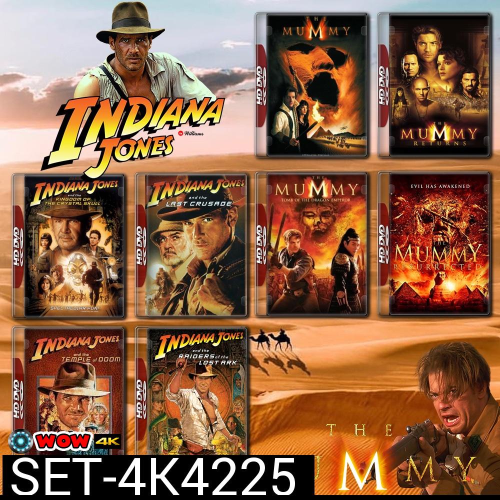 Indiana Jones ภาค 1-4 + Mummy ภาค 1-3 4K Master
