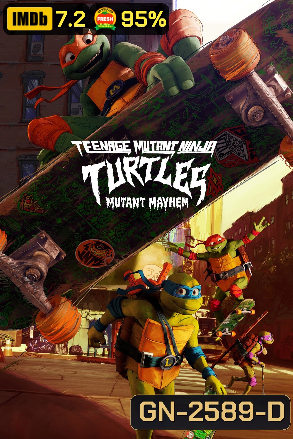 เต่านินจา โกลาหลกลายพันธุ์ Teenage Mutant Ninja Turtles Mutant Mayhem (2023)